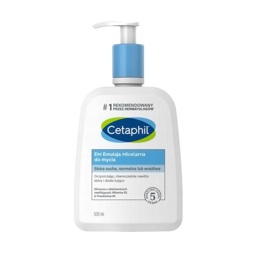Очищувальна міцелярна емульсія для обличчя Cetaphil EM Micellar Emulsion, 500 мл